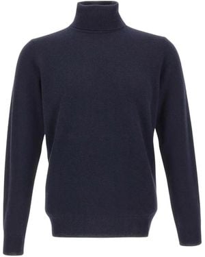 Kangra Klassischer Rollkragenpullover - Blau