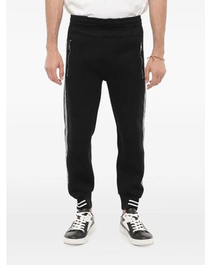 Neil Barrett Biker-Style Side-Stripe Track Trousers - Black