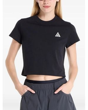 Nike Acg Cropped T-Shirt - Black
