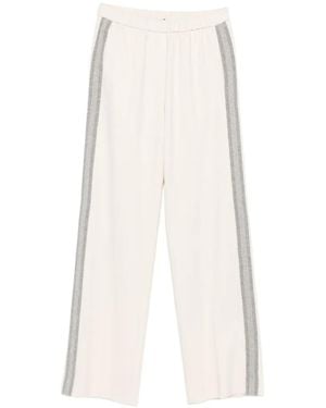 Peserico Side-Stripe Track Pants - White