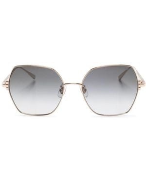 Chopard Sonnenbrille Mit Eckigem Gestell - Grau