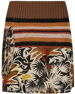 Anjuna Gehäkeltes Patchwork-Hemd - Schwarz