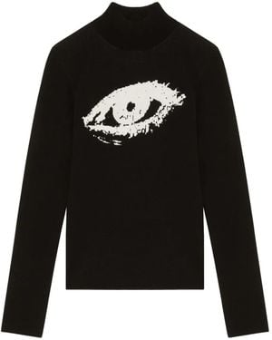Courreges Jacquard sweater - Negro