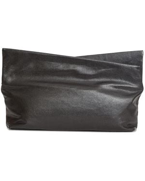 AMINE Zip Gazel Clutch Bag - Gray