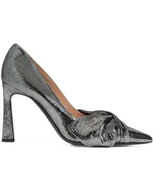Alberta Ferretti Knot-Detail Pointed-Toe Pumps - Metallic
