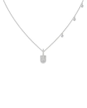 UNION LOS ANGELES U Solo Diamond Necklace - Blue