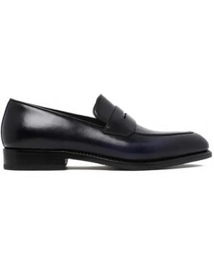 Ferragamo Tramezza Penny Loafers - Black