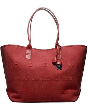 Hogan Address エンボス ハンドバッグ M - レッド