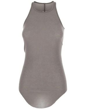 Rick Owens Ribbed Top - Gray