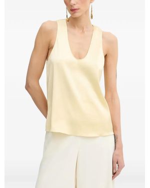 Patrizia Pepe V-Neck Blouse - White