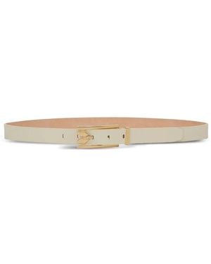 Victoria Beckham Dorian Leather Belt - White