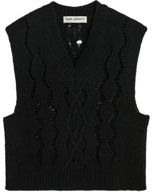 Our Legacy Cable Michigan Tank Clothing - Black