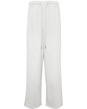 FIVE CM Wide-Leg Cotton Track Trousers - White