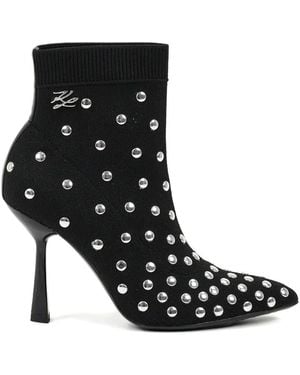KARL LAGERFELD 100Mm Pandara Boots - Black