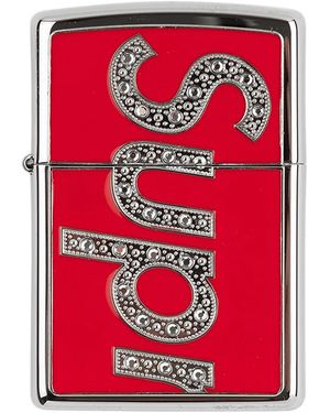 Supreme X Swarovski Zippo Lighter - Red