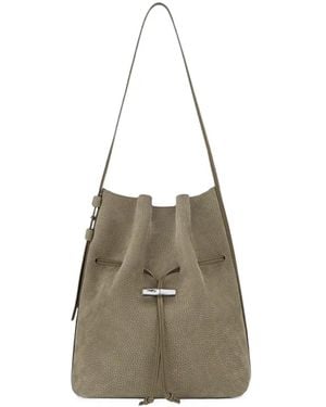 Longchamp Le Roseau M Shoulder Bag - Natural