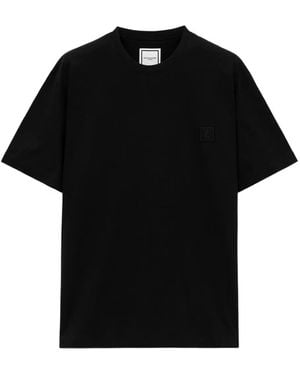 WOOYOUNGMI T-Shirt mit Blumen-Print - Schwarz