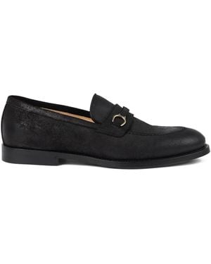 Brunello Cucinelli レザーペニーローファー - ブラック
