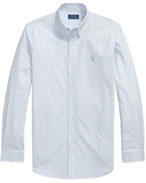 Polo Ralph Lauren Pony-Embroidered Checked Shirt - Blue