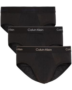 Calvin Klein Slip Con Logo - Nero