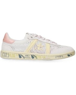 Premiata Bonnie 8287 Perforated Sneakers - White