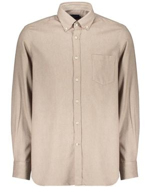Paul & Shark Button-Down Collar Chest-Pocket Shirt - Natural