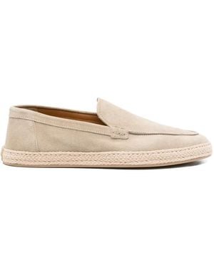 Doucal's Leather Espadrille - Natural