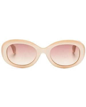 Vivienne Westwood Vivienne オーバルフレーム サングラス - ピンク