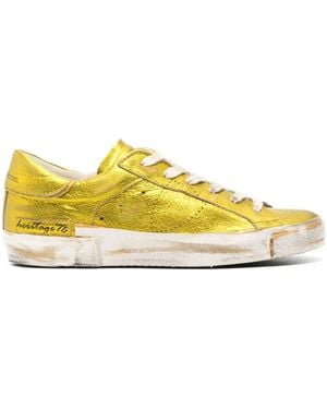 Philippe Model Prxs Tennis Trainers - Yellow