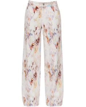 Purple Brand Printed Jeans - White