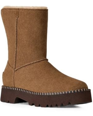 UGG Uptowner Short Suede Boots - Brown