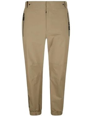 Moncler Zip Elasticated Trousers - Natural