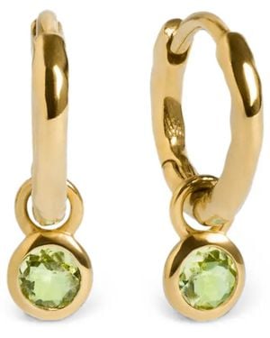 Monica Vinader Peridot Hoop Earrings - Metallic