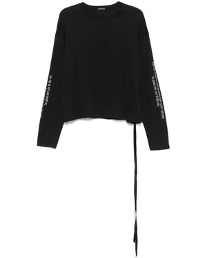 Ann Demeulemeester Emil Tシャツ - ブラック