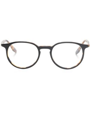 Barton Perreira Norton Brille Mit Rundem Gestell - Braun