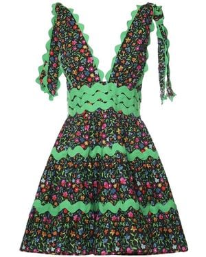 Celiab Robe Courte Cheli À Bretelles Ajustables - Green