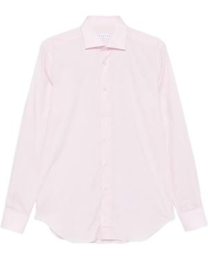 Xacus Spread-Collar Button-Up Shirt - Pink