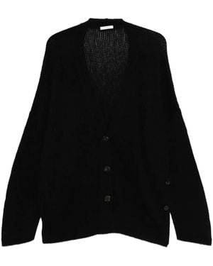 Haikure Cardigan mit V-Ausschnitt - Schwarz