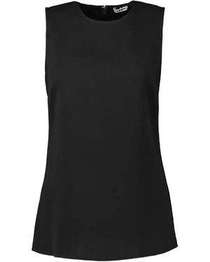 STAUD Bronte Zip-Up Top - Black
