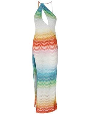 Missoni Asymmetric Cover-Up Dress - Blue