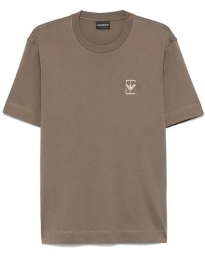 Emporio Armani T-Shirt Con Logo - Multicolore