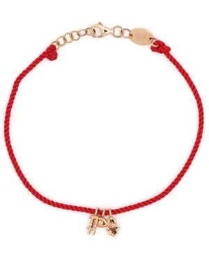 Anil Arjandas 18Kt Rose New Lucky Diamond Cord Bracelet - White