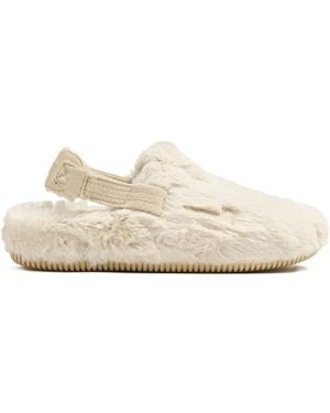 Nike Slingback Fur Sandals - White