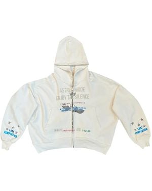 Astrum Graphic-Print Zip-Up Hoodie - White