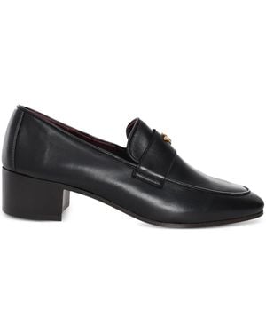Bougeotte Logo-Plaque Loafers - Black