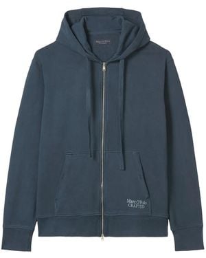 Marc O' Polo Hooded Zip-Up Jacket - Blue
