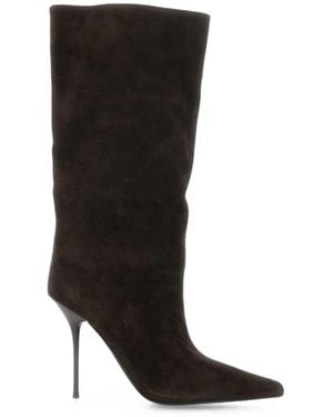 Jeffrey Campbell Give It Pointed-Toe Suede Boots - Black