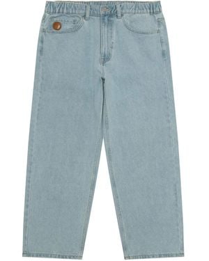 Aape By A Bathing Ape Logo-Detail Cotton Jeans - Blue