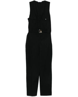 Patrizia Pepe Cotton-Blend Jumpsuit - Black