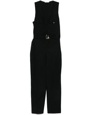 Patrizia Pepe Cotton-Blend Jumpsuit - Black